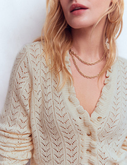 Eloise Frill Henley Jumper-Warm Ivory-2