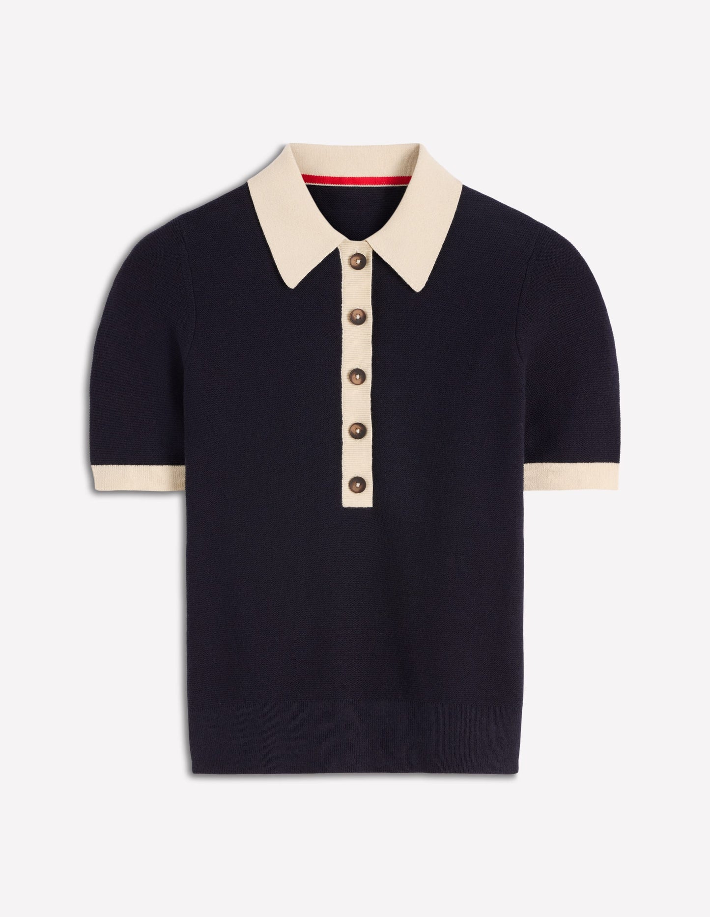 Grace Colour Block T-Shirt-Navy