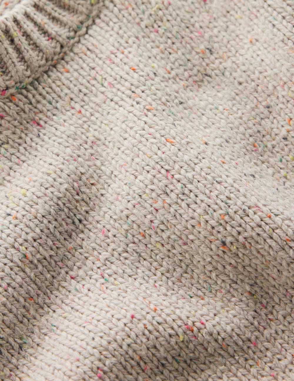 Davina Puff Sleeve Sweater-Ivory, Nep-7