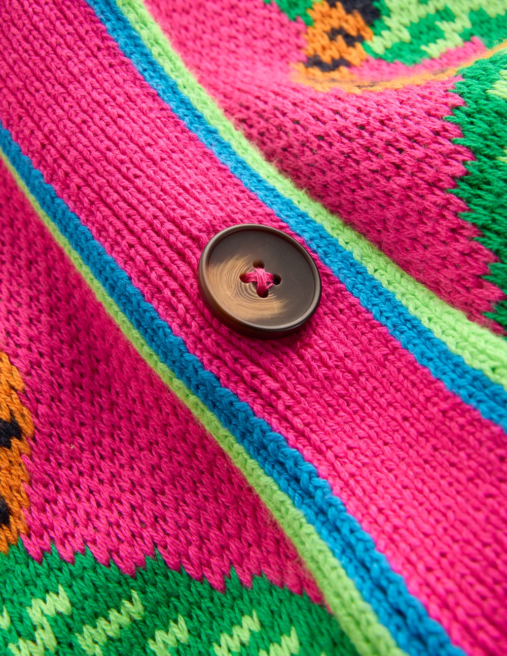 Jacquard Belted Cardigan-Pink Yarrow Tigers | Boden USA