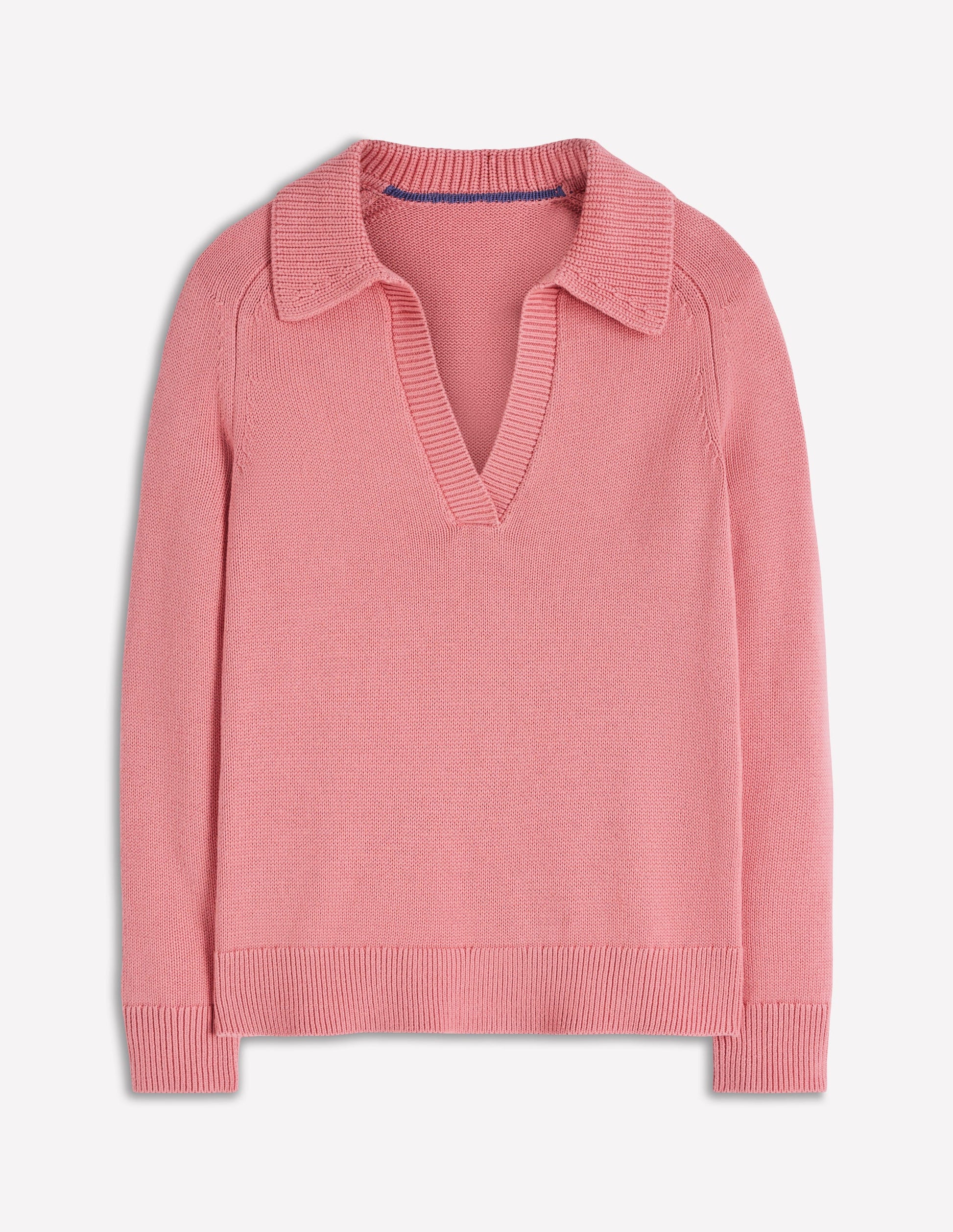 Cotton Henley Sweater-Dusty Rose-5