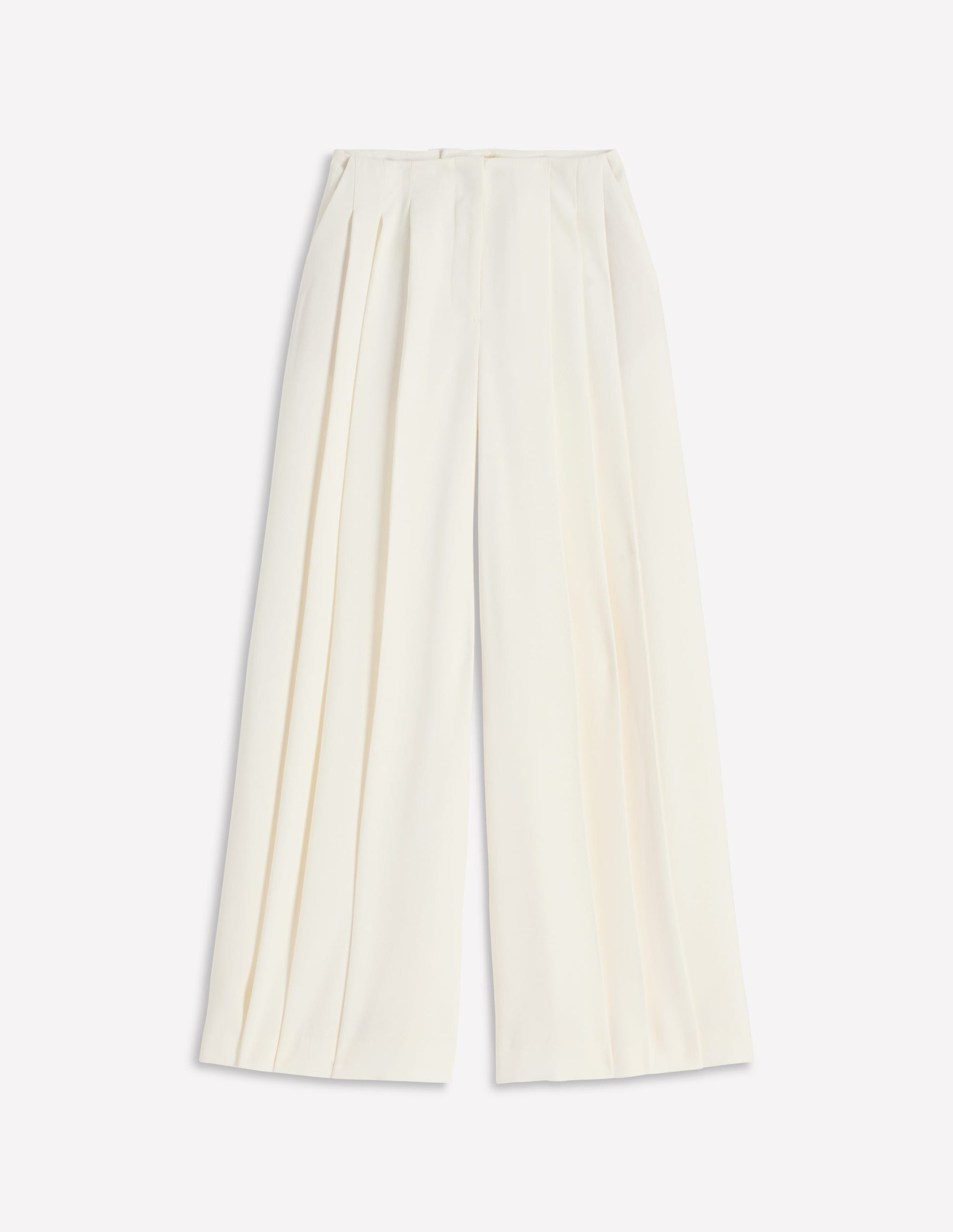 Regent Wide Leg Pants-Ivory-5