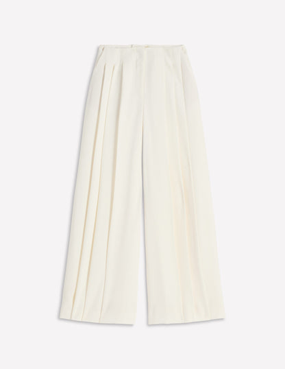 Regent Wide Leg Pants-Ivory-5
