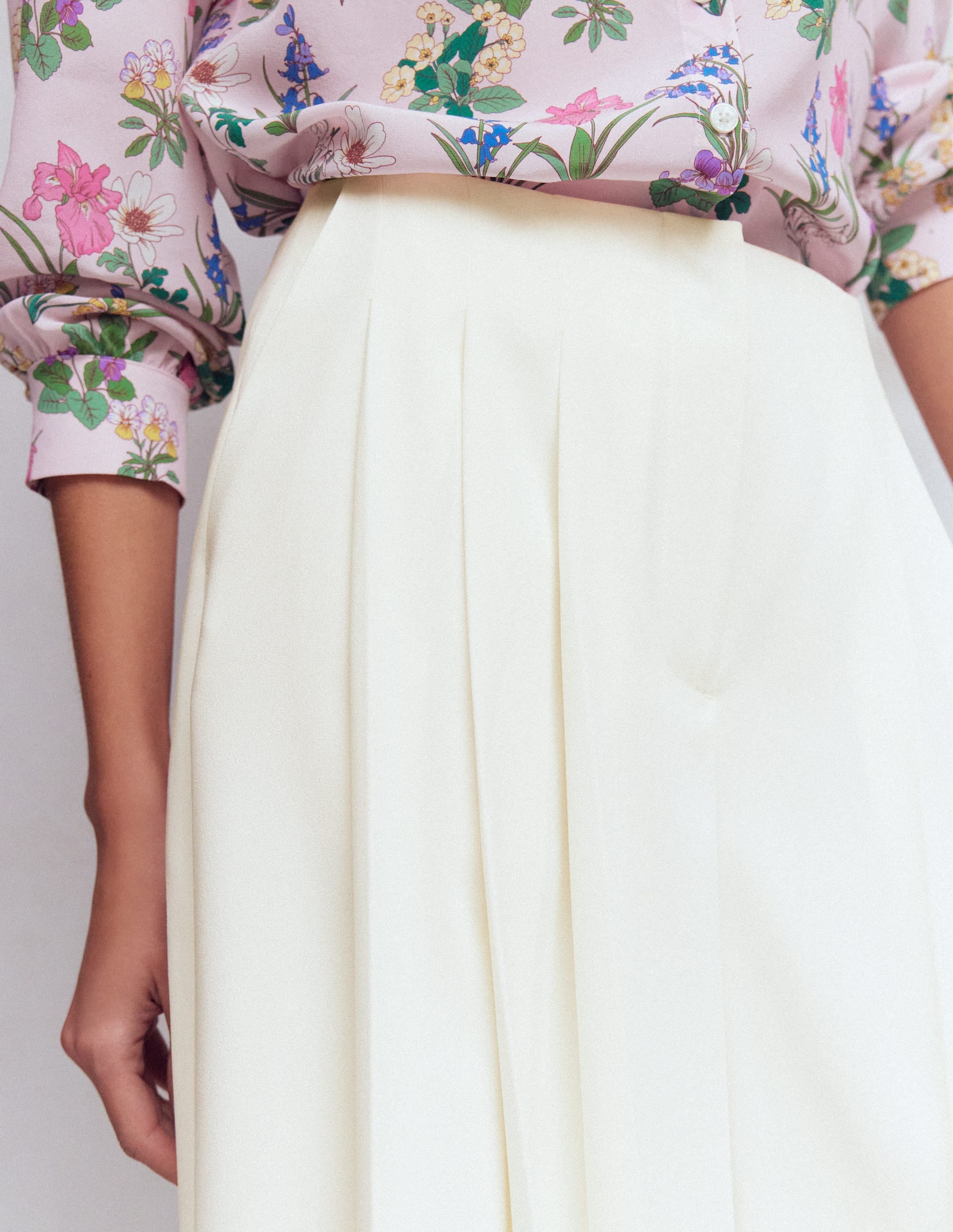 Regent Wide Leg Pants-Ivory - Image 2