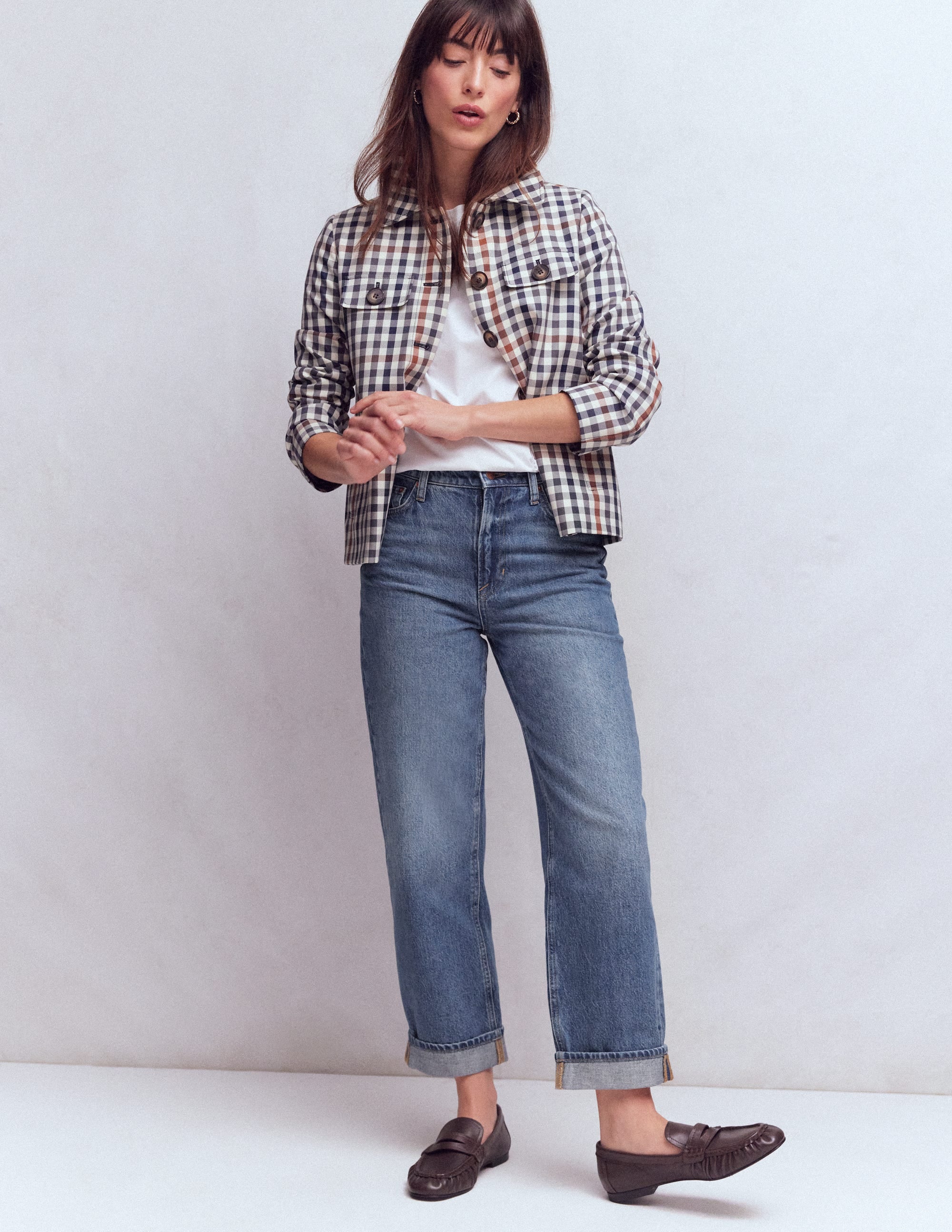 Mid Rise Relaxed Jeans - Mid Vintage | Boden USA