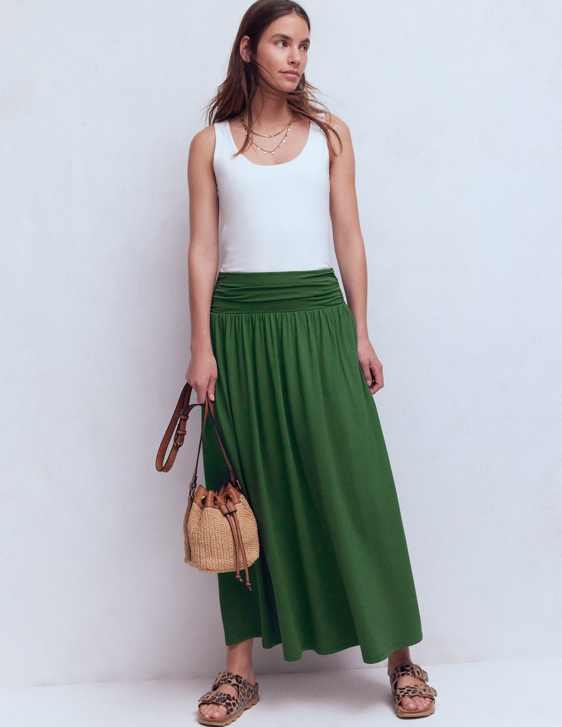 jersey skirts and dresses Fresh Produce Clothes | Jersey Tiered Skirt | LG | Swimming Pool