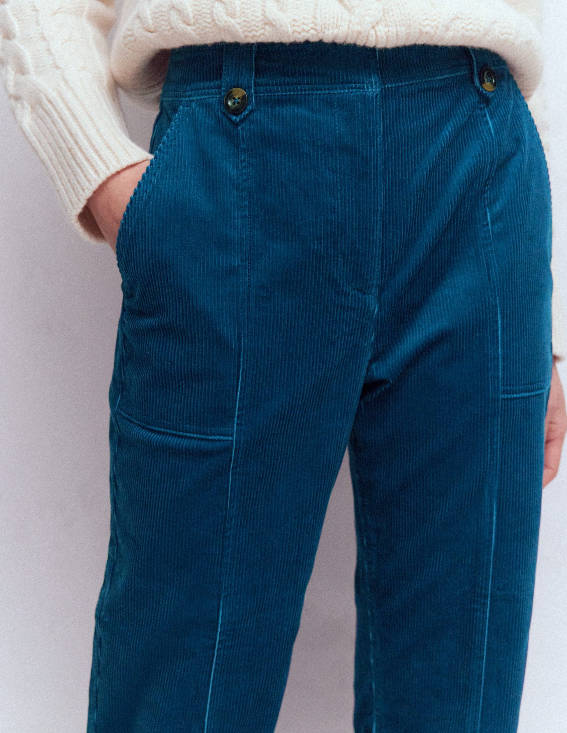 Pimlico Cord Pants-Indigo Blue-2