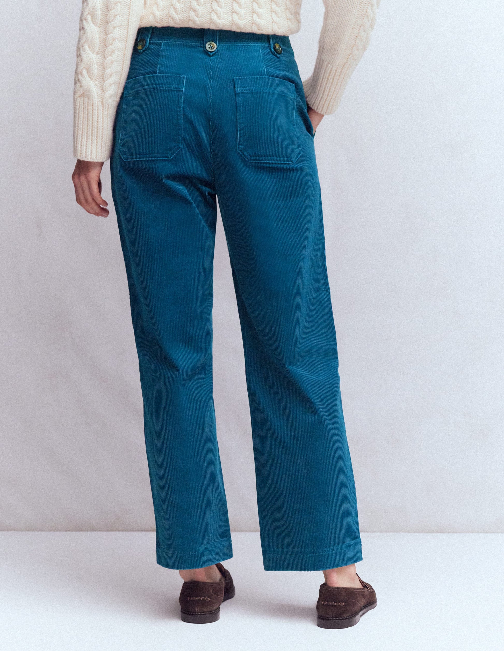 Pimlico Cord Pants-Indigo Blue-3