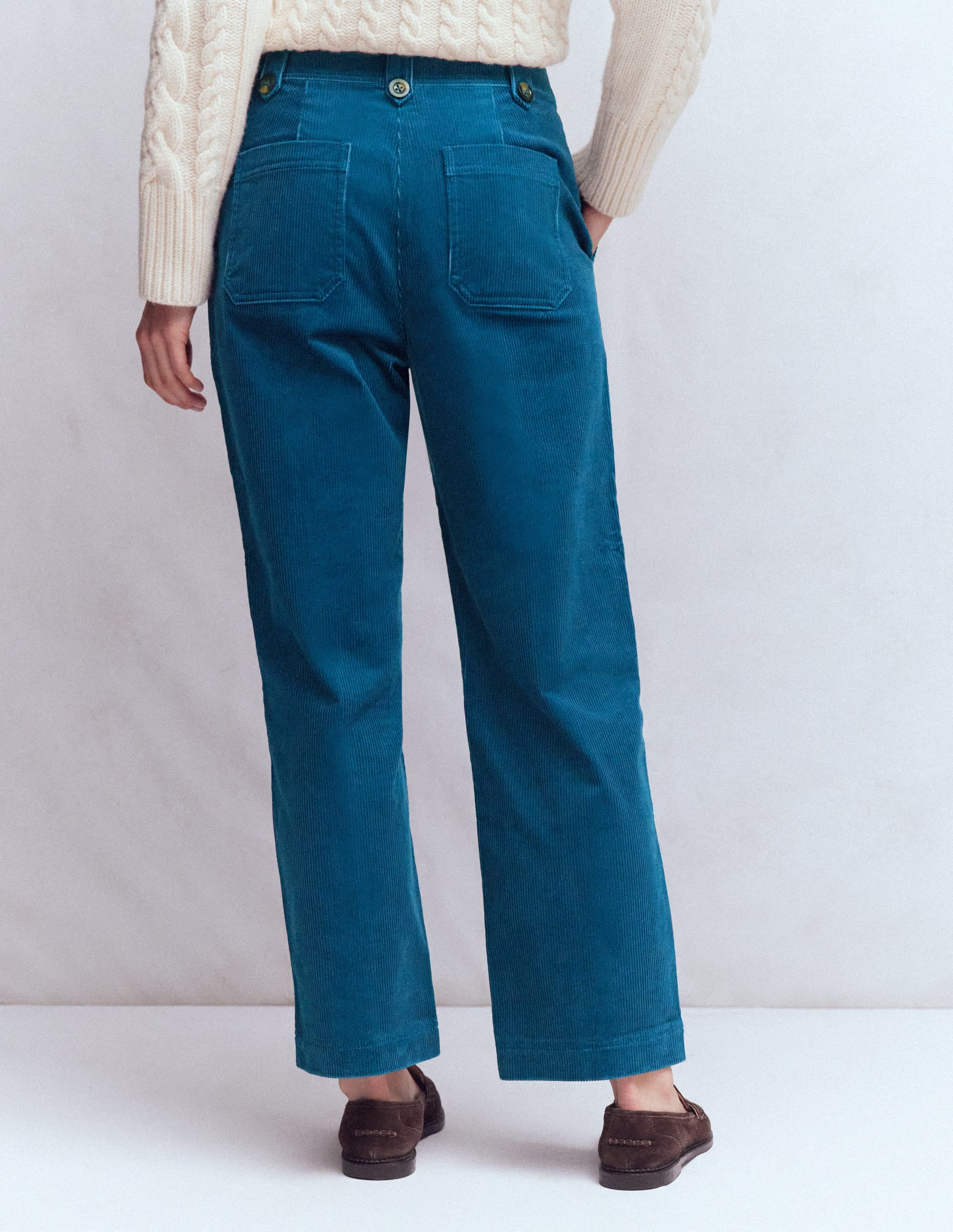 Pimlico Cord Pants-Indigo Blue - Image 3