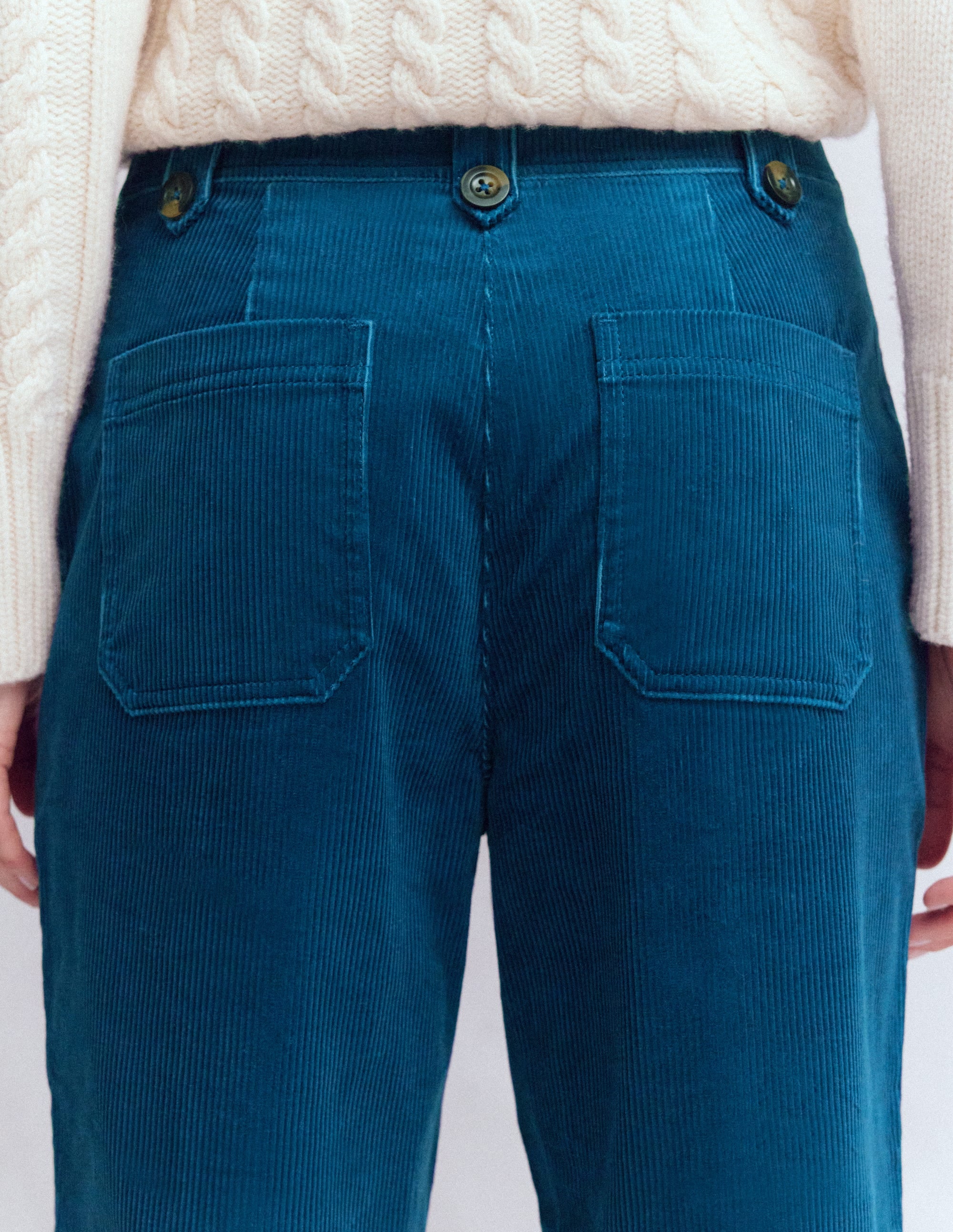 Pimlico Cord Pants-Indigo Blue - Image 5