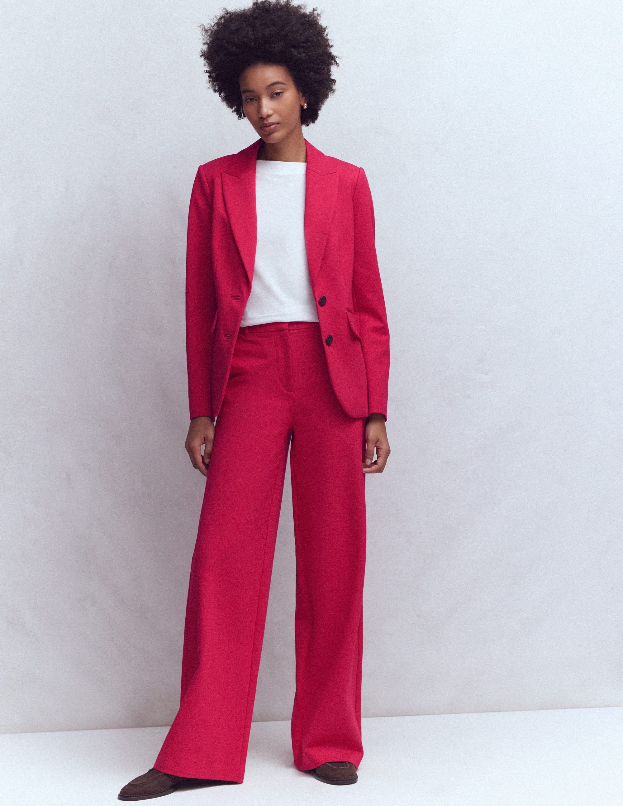 Belgravia Ponte Pants-Pomegranate - Image 1