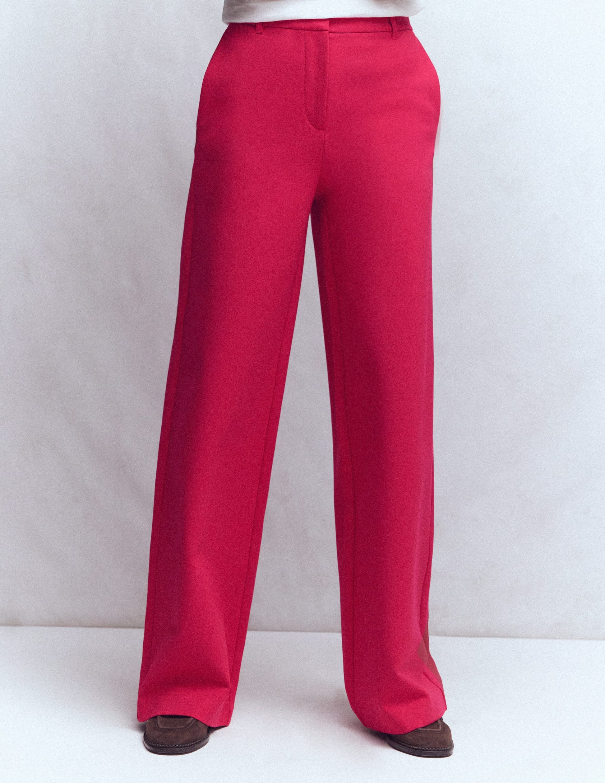 Belgravia Ponte Pants-Pomegranate-5