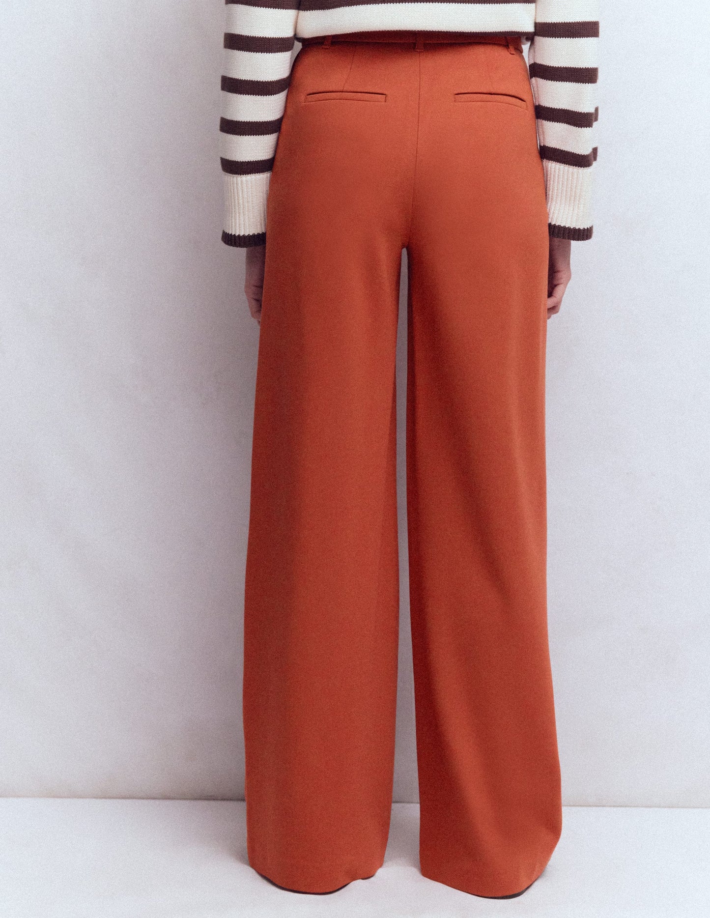Belgravia Ponte Pants-Burnt Orange