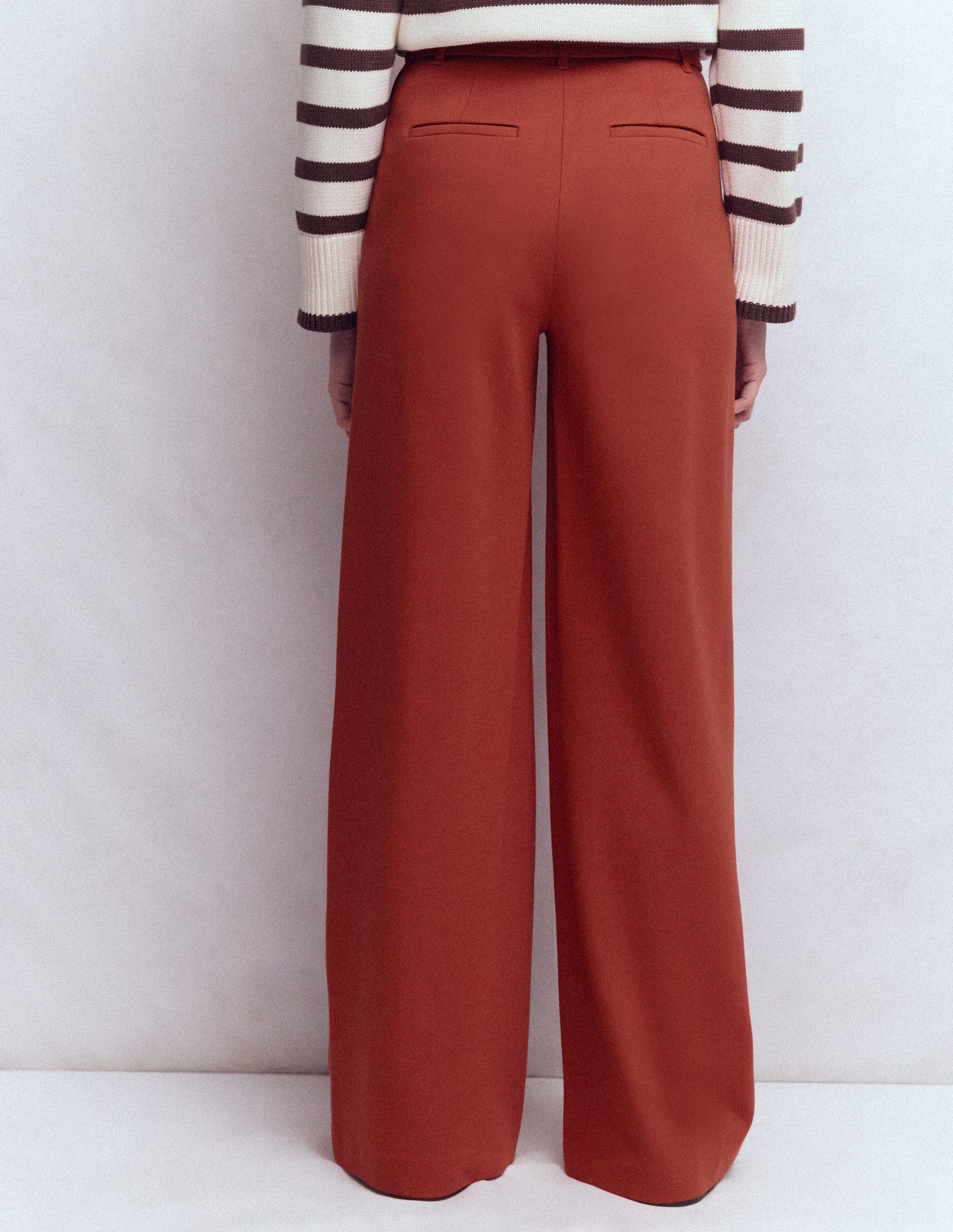 Belgravia Ponte Pants-Burnt Orange-3