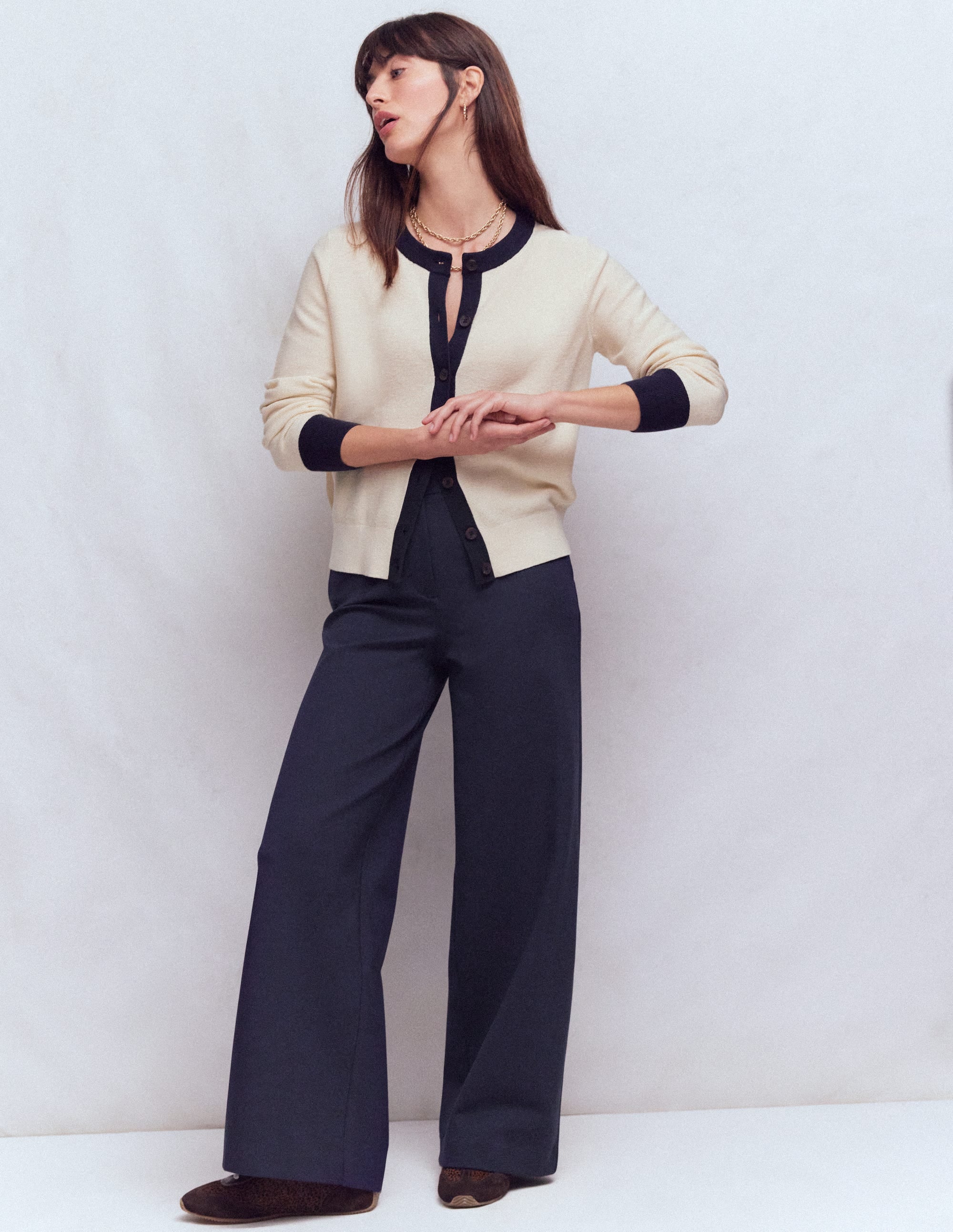Belgravia Ponte Pants-Navy - Image 1