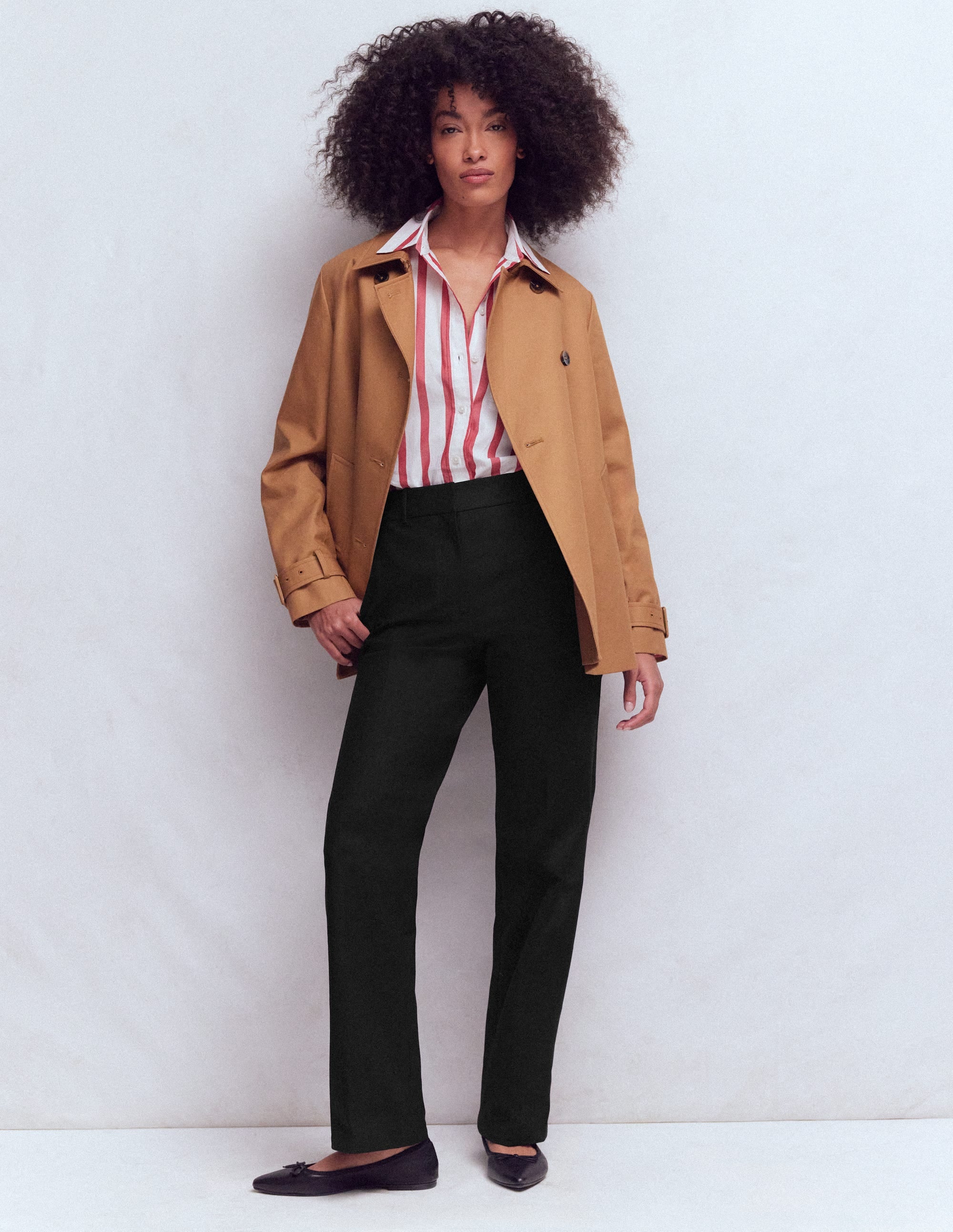 Canonbury Cotton Pants-Black - Image 1