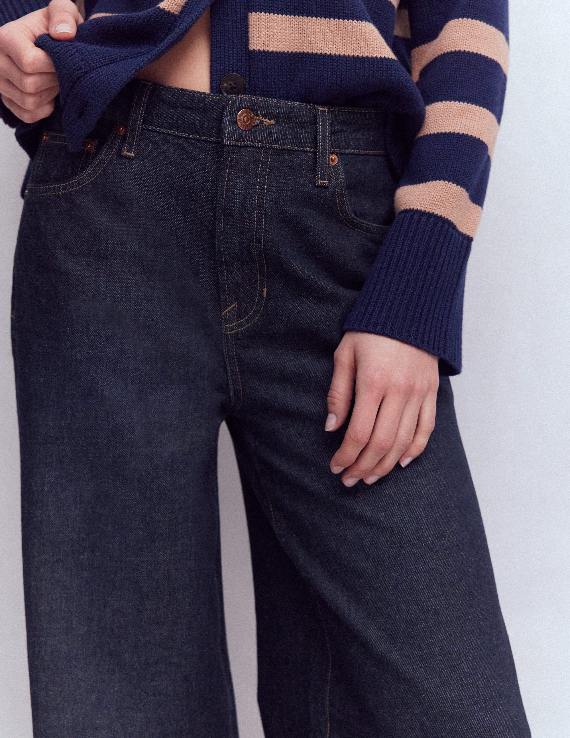 Brown Top And Wideleg Pants Co-Ord Set main image 1