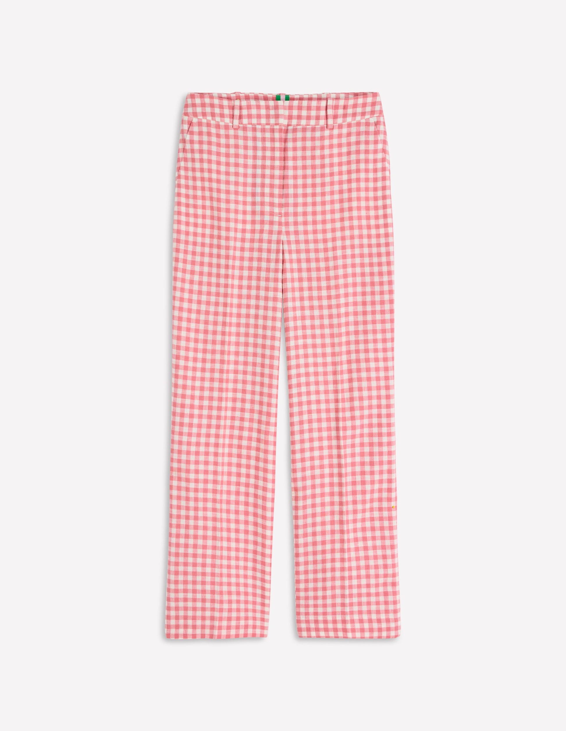 Canonbury Linen Pants-Dusty Rose and Ivory Gingham-7