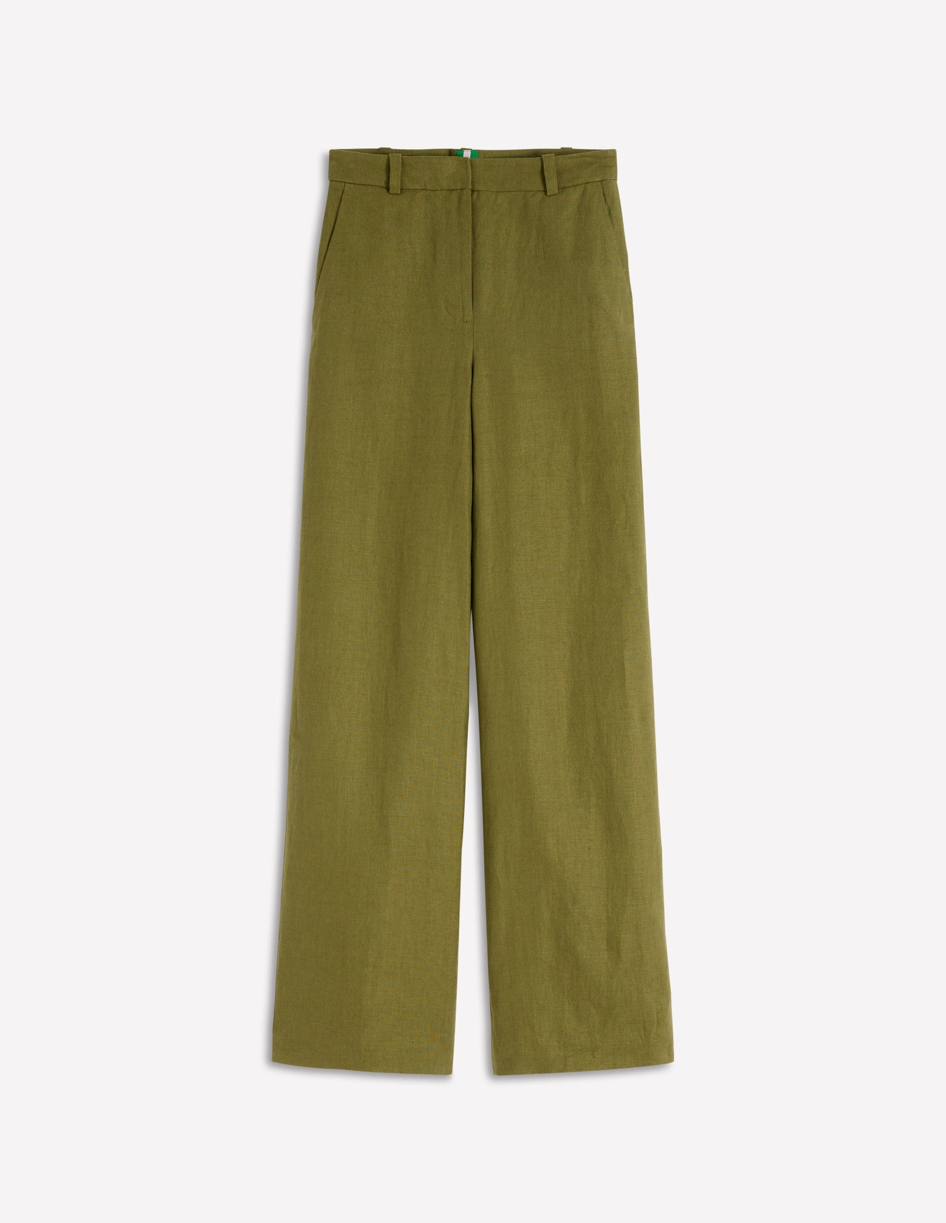 Belgravia Linen Pants-Olive Green-6