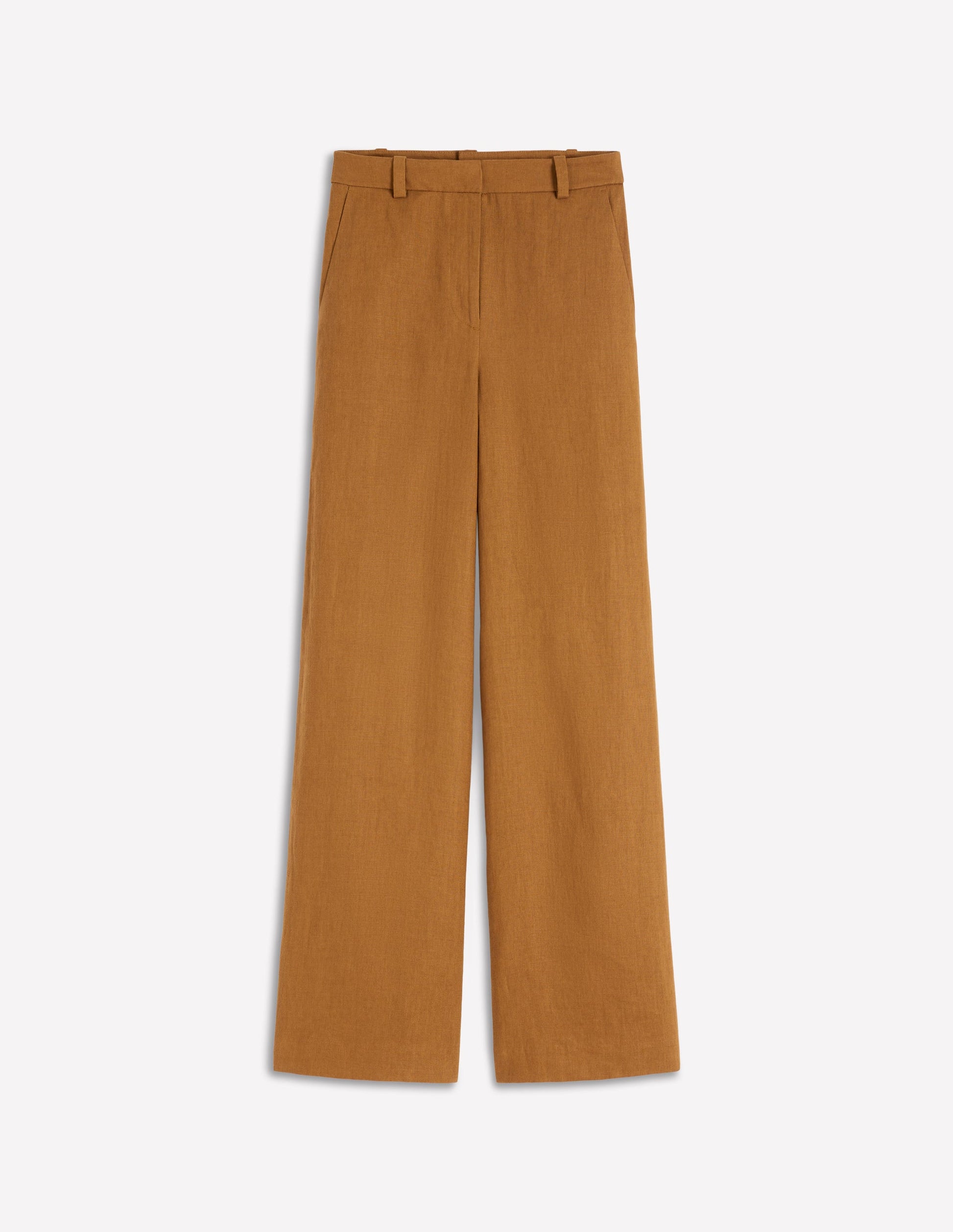 Belgravia Linen Pants-GINGERBREAD-5