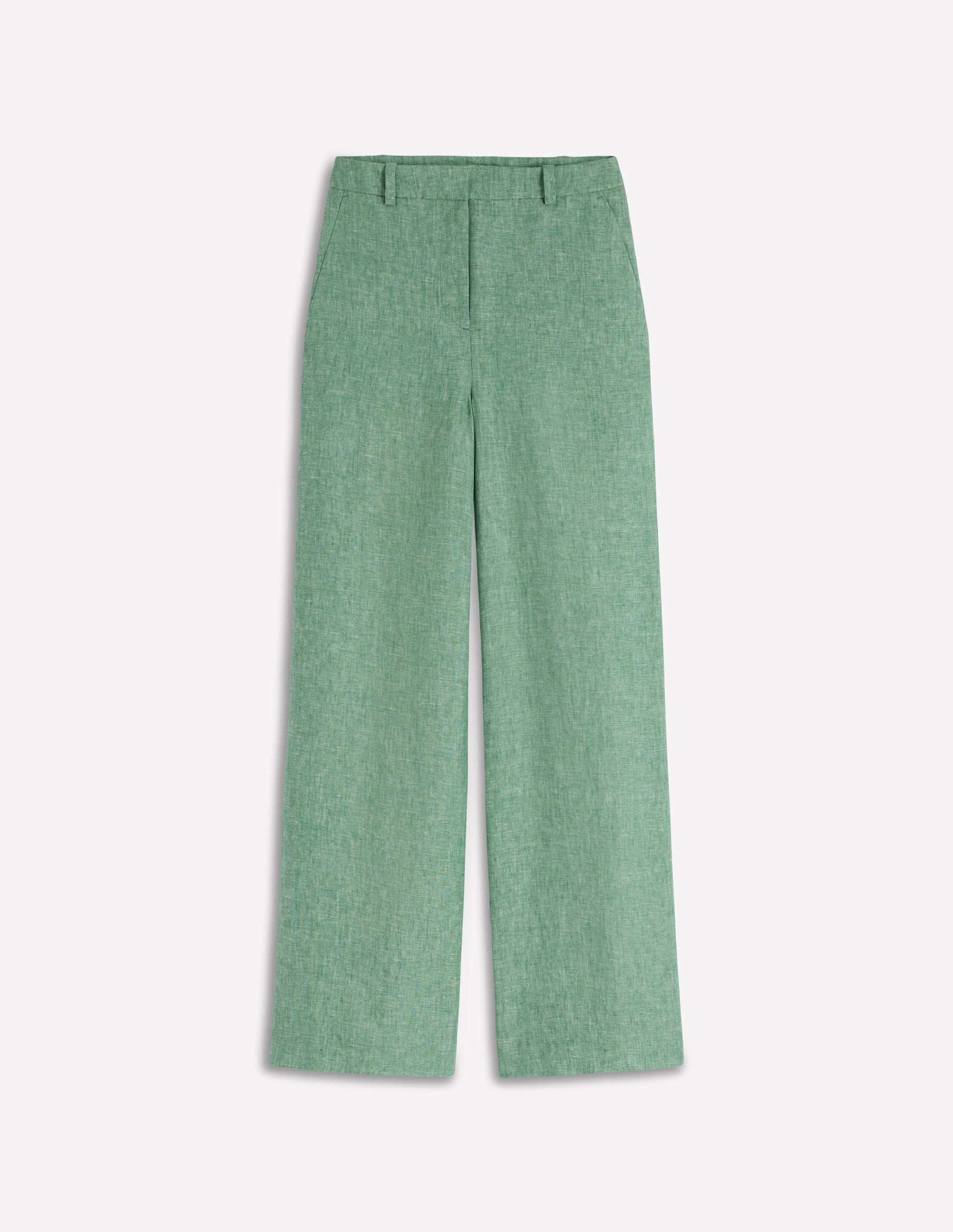 Green pants on a white background