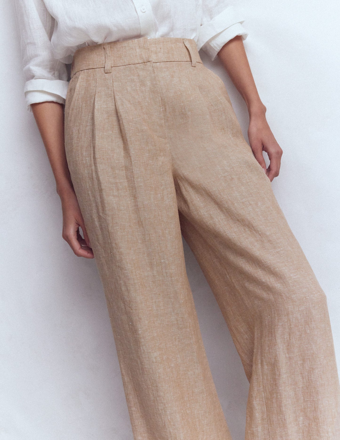 Kensington Linen Pants-Amphora Chambray
