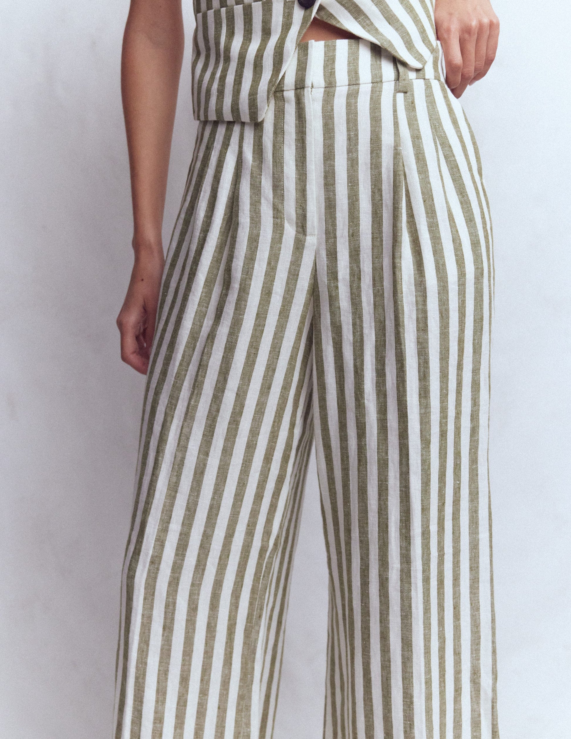 Kensington Linen Pants-Mayfly Stripe-2