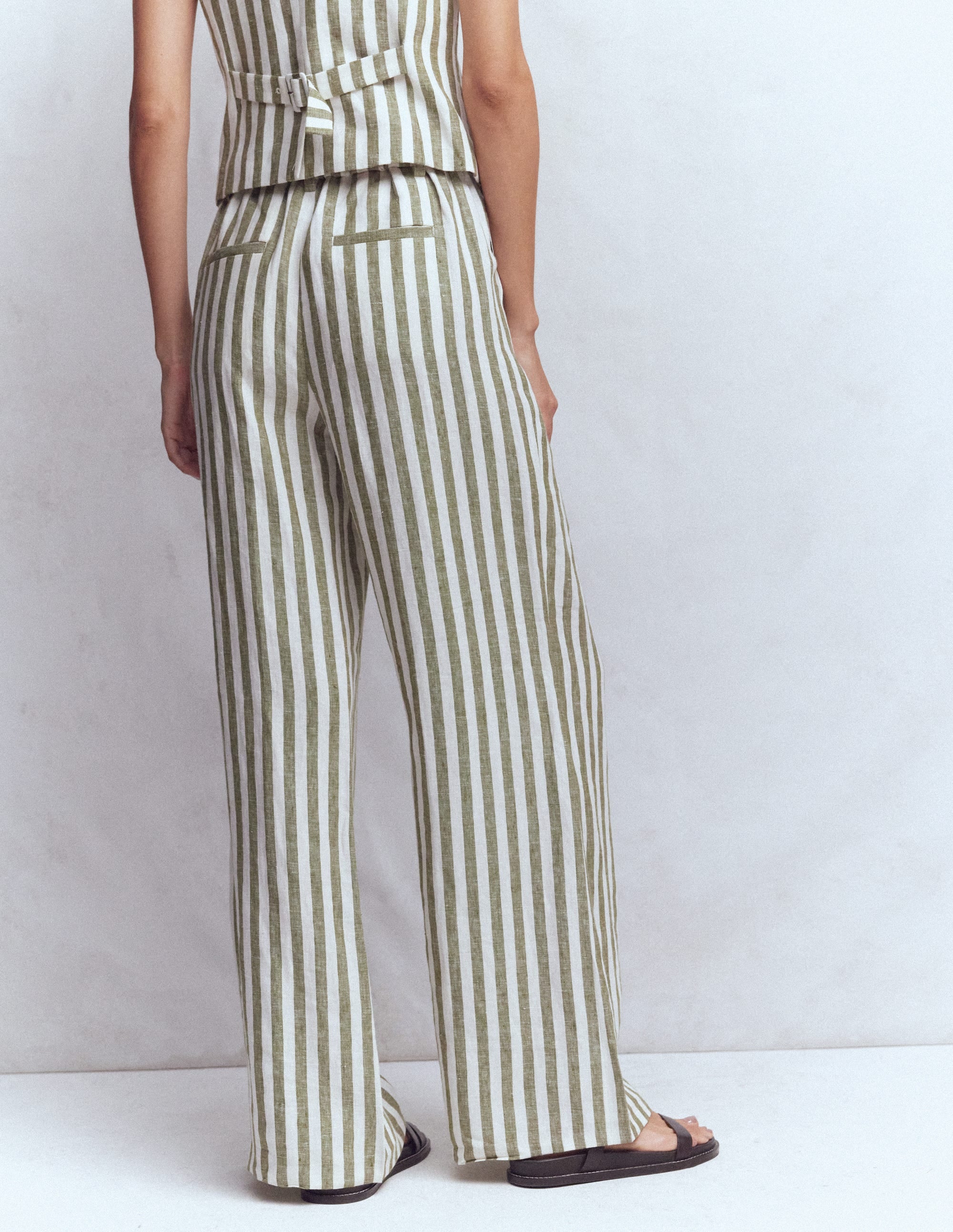 Kensington Linen Pants-Mayfly Stripe - Image 3