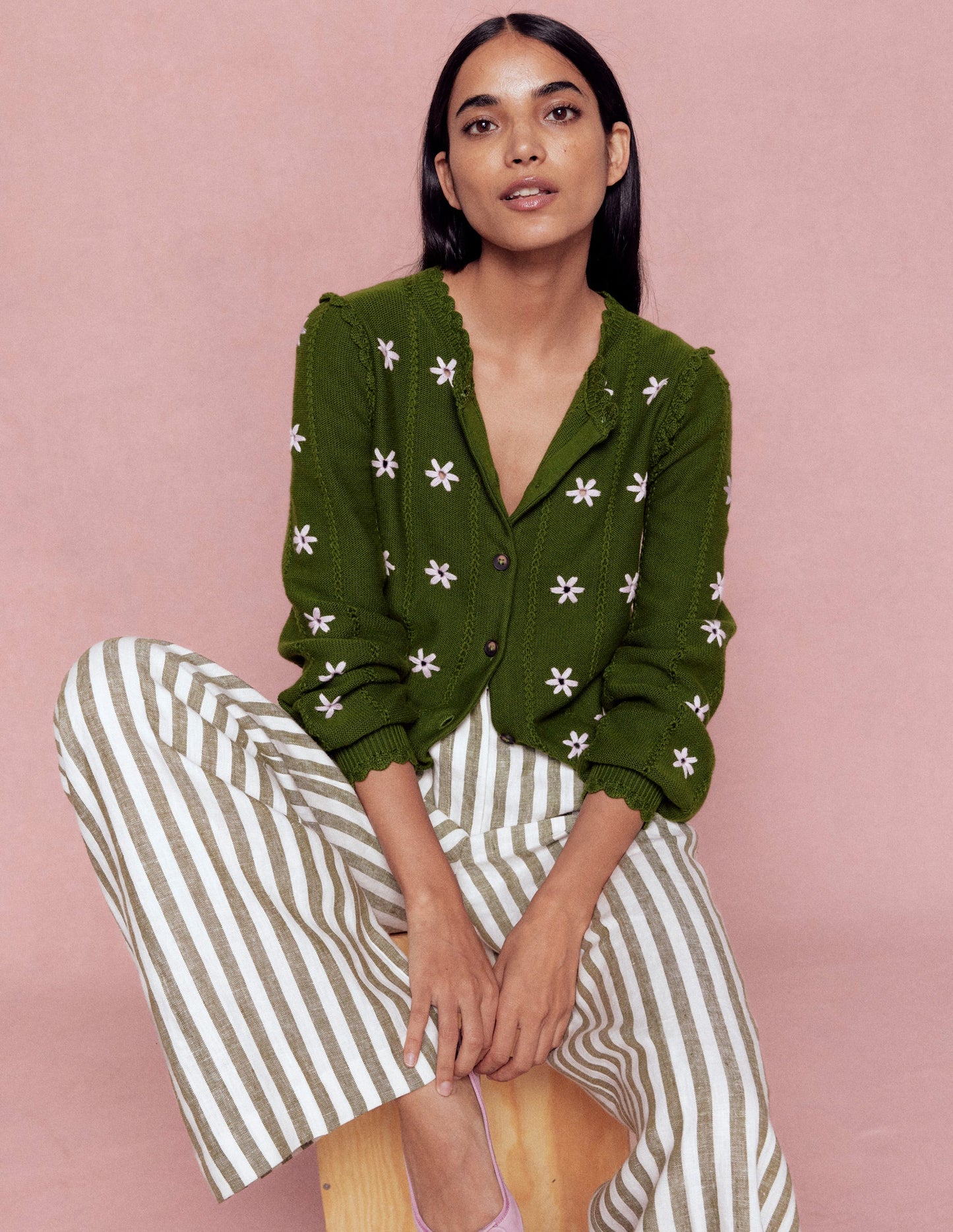 Kensington Linen Pants-Mayfly Stripe