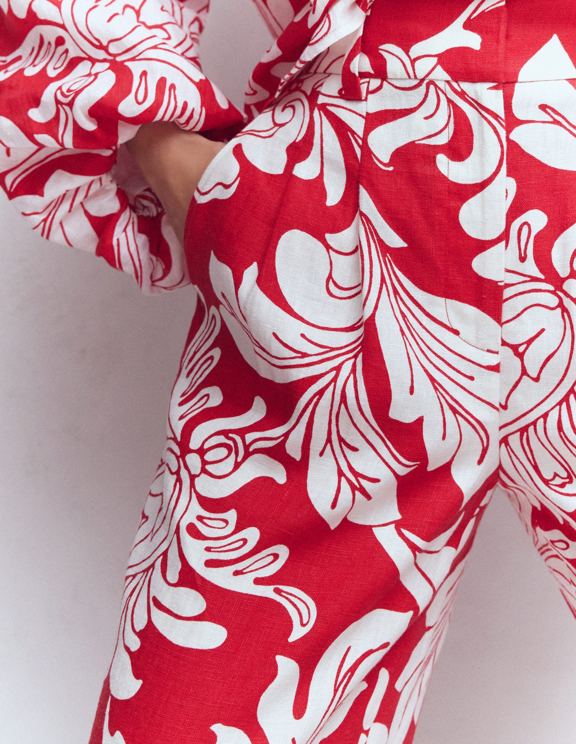 Kensington Linen Pants-Botanical Flourish-3