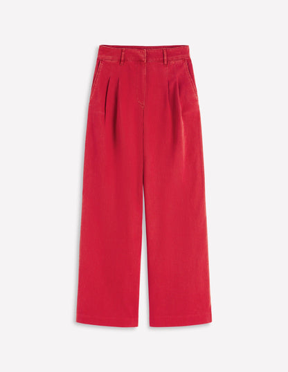 Kensington Wide Leg Pants-Poppy Red-6