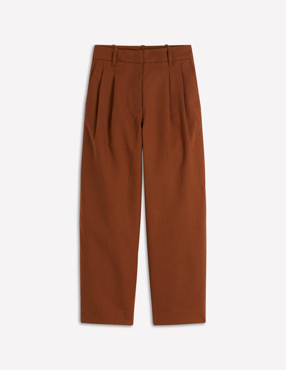 Bloomsbury Cotton Pants-Russet-6