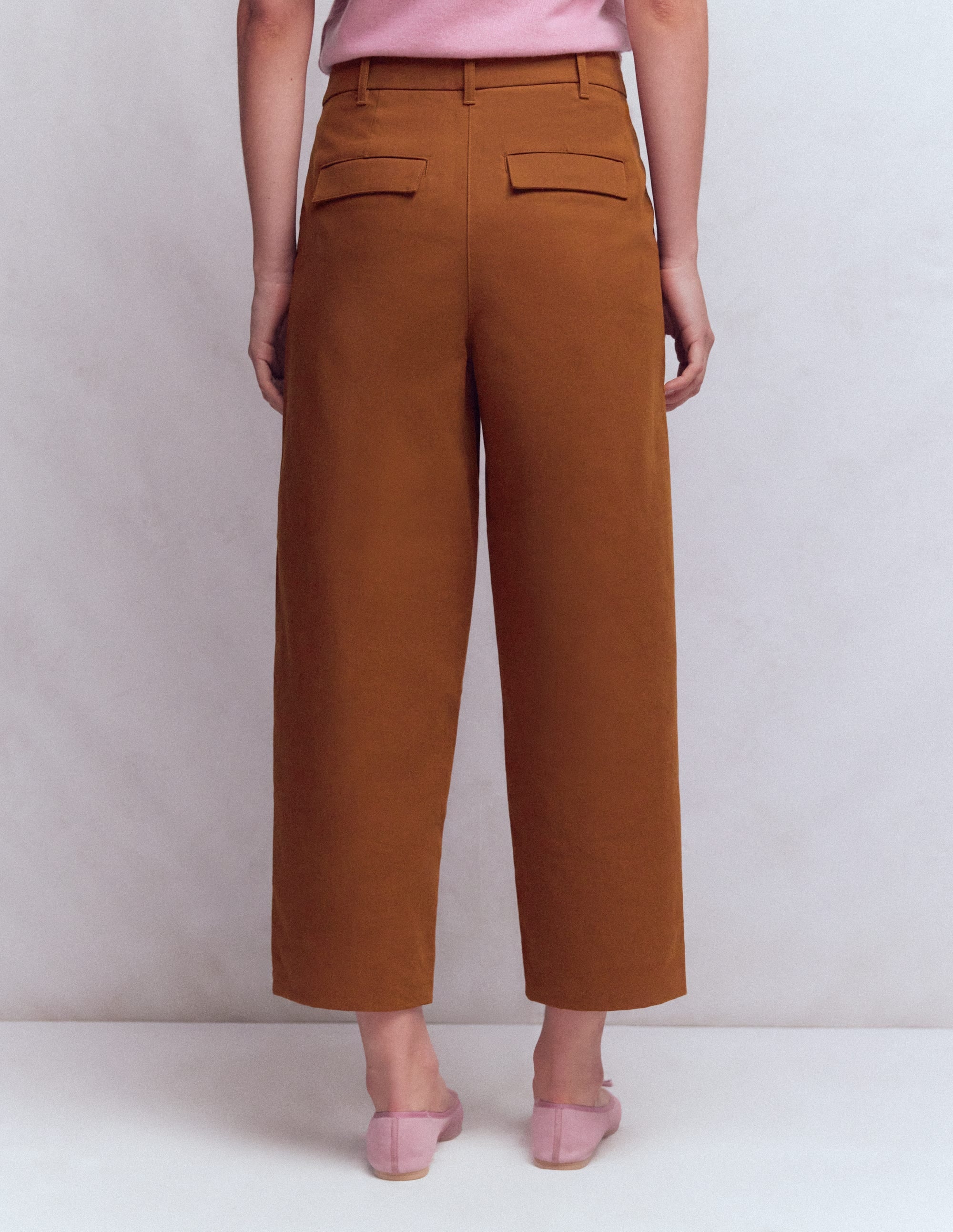 Bloomsbury Cotton Pants-Russet - Image 3