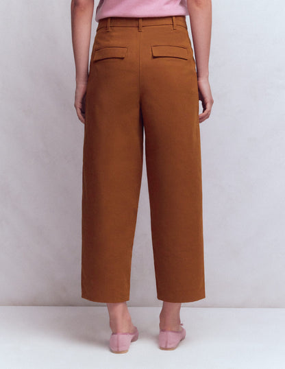 Bloomsbury Cotton Pants-Russet-3
