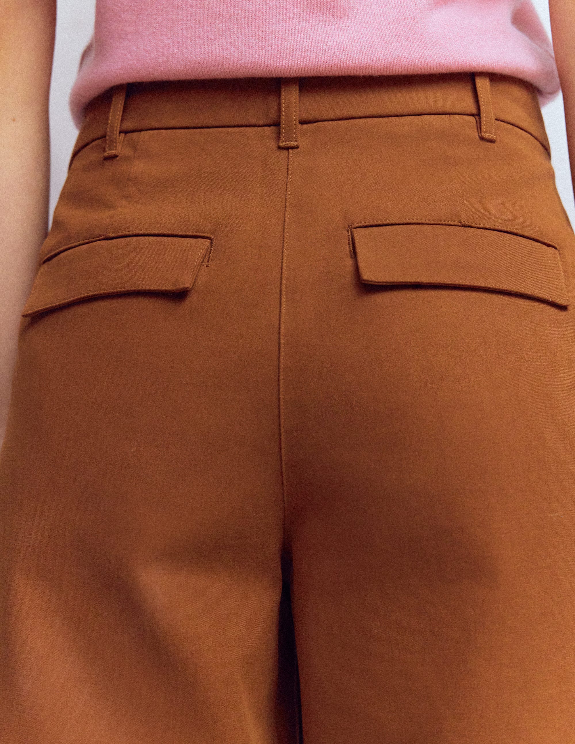 Bloomsbury Cotton Pants-Russet - Image 5