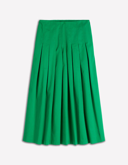 Valentina Sateen Skirt-Rich Emerald-5