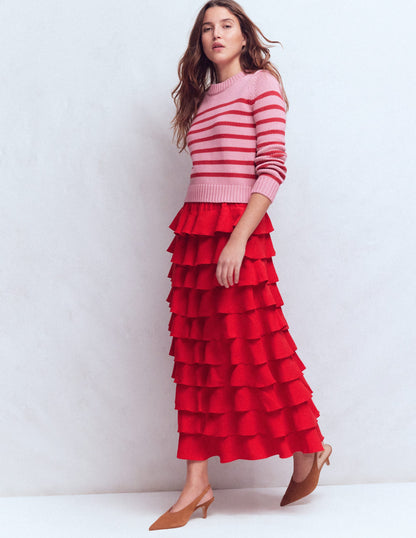 Tiered Maxi Skirt-SALSA-1
