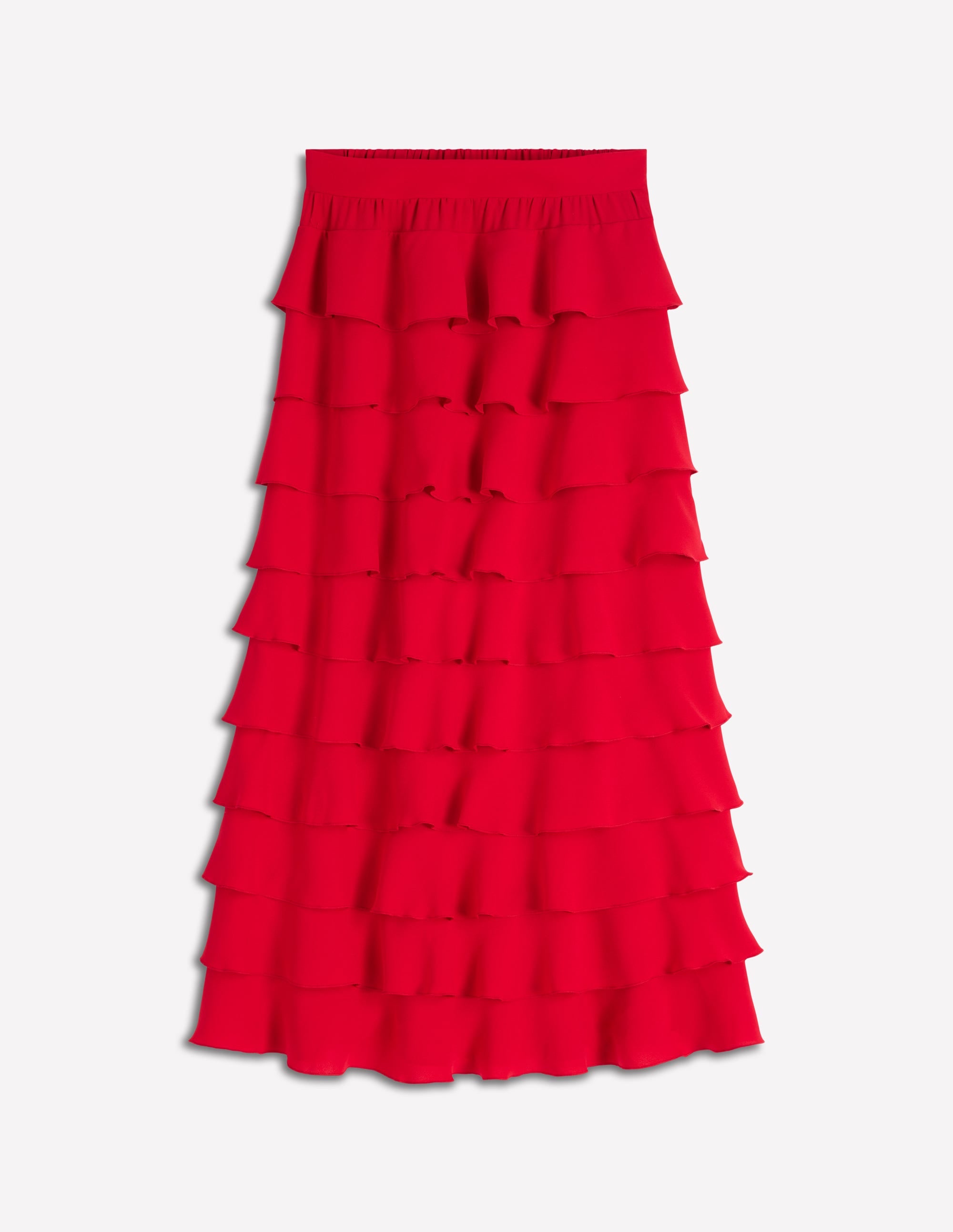 Tiered Maxi Skirt-Salsa - Image 5