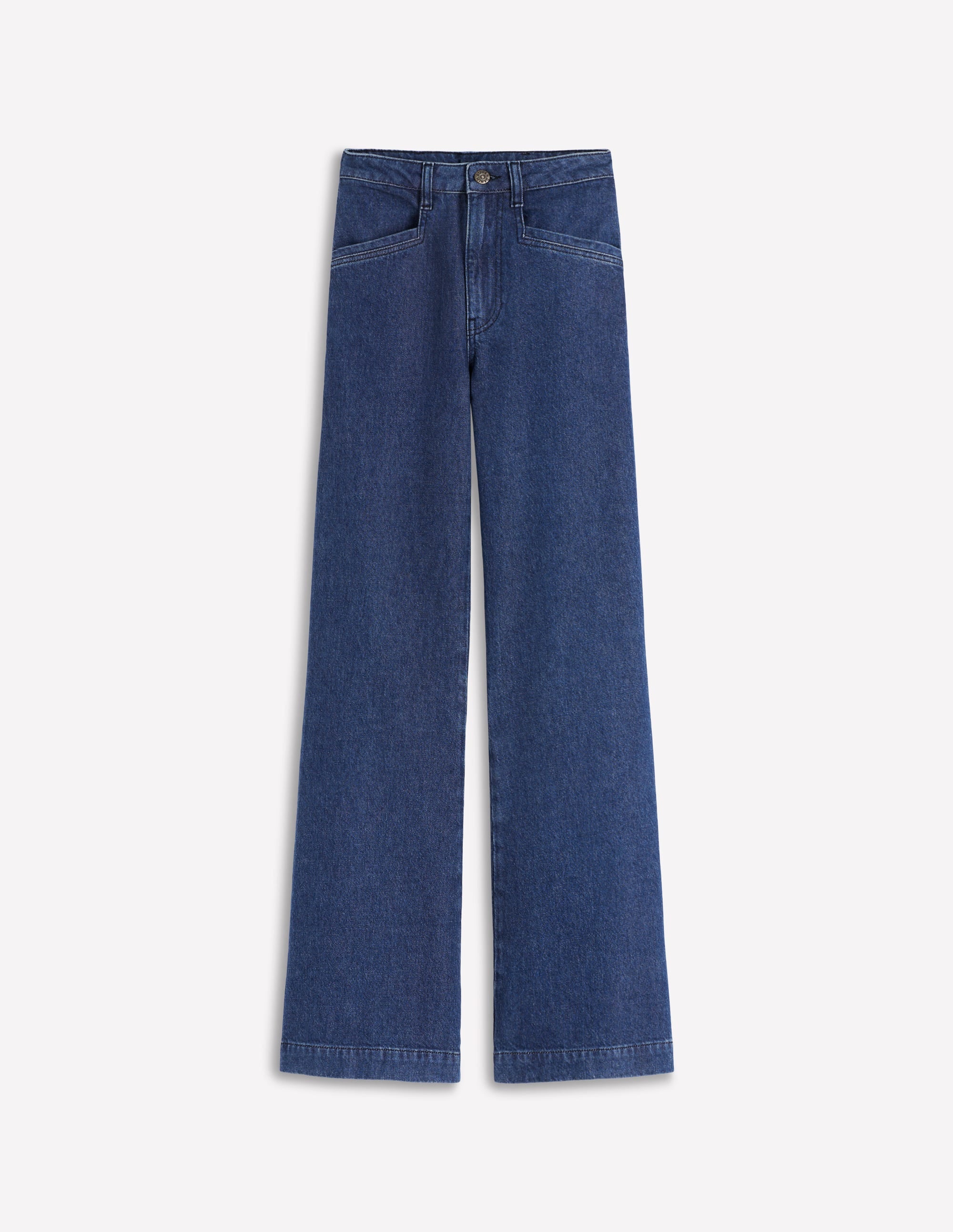 Pocket Detail Wide Leg Jeans-Mid Vintage - Image 7