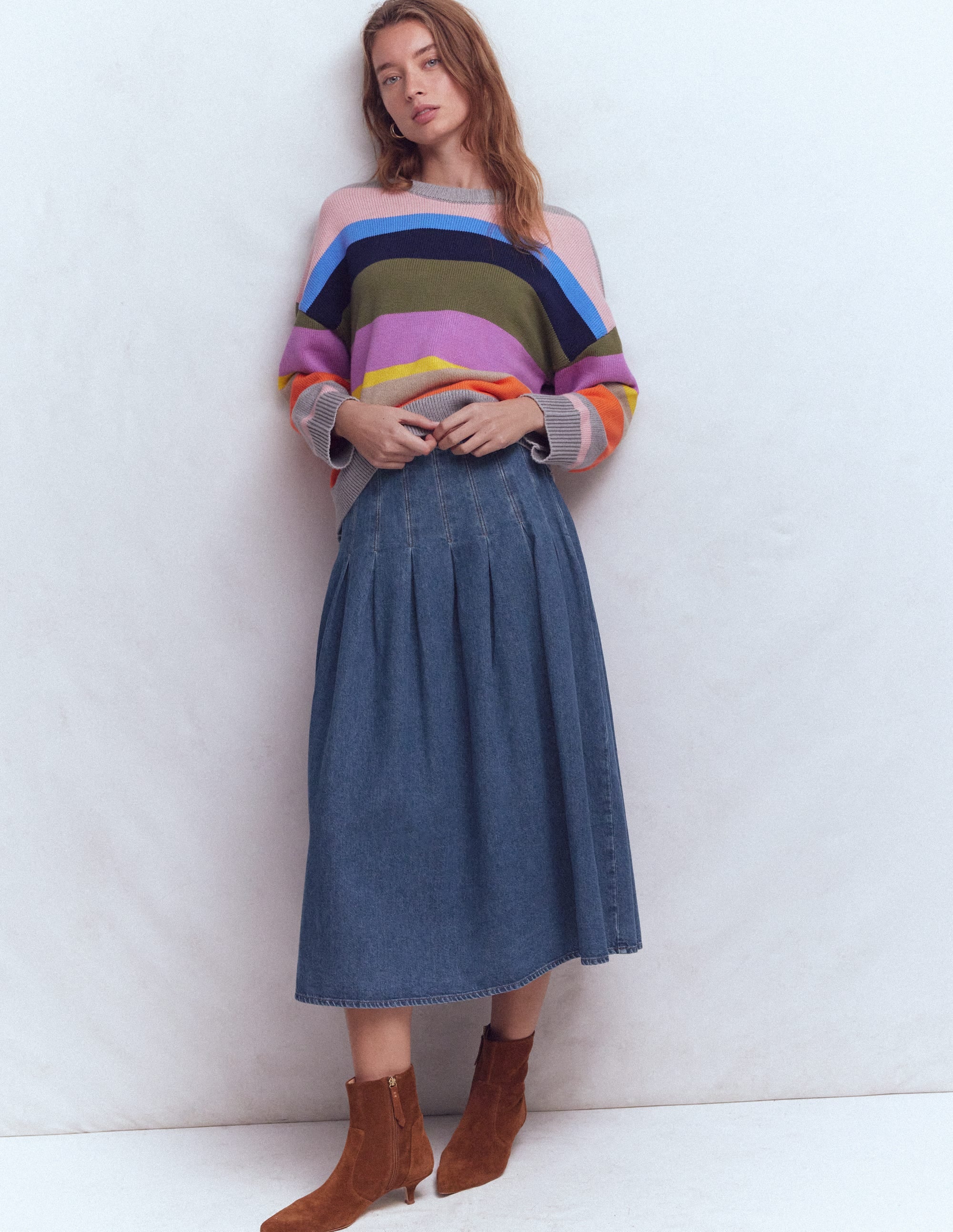 Valentina Denim Skirt-Mid Vintage - Image 1