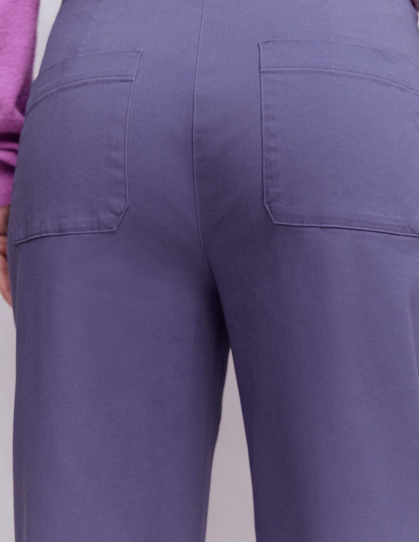 Straight Taper Pants-Purple Thistle
