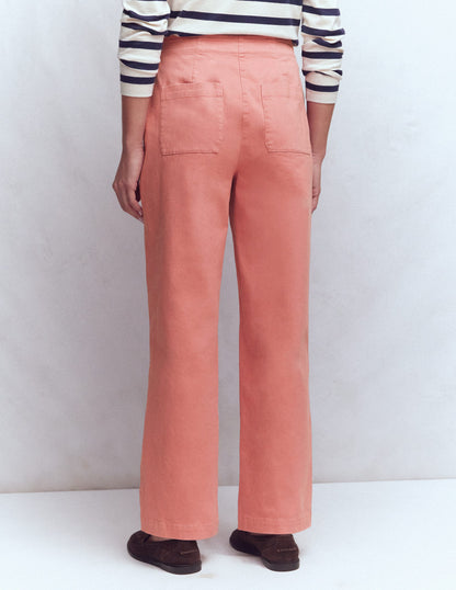 Straight Taper Pants-Vintage Rose-3