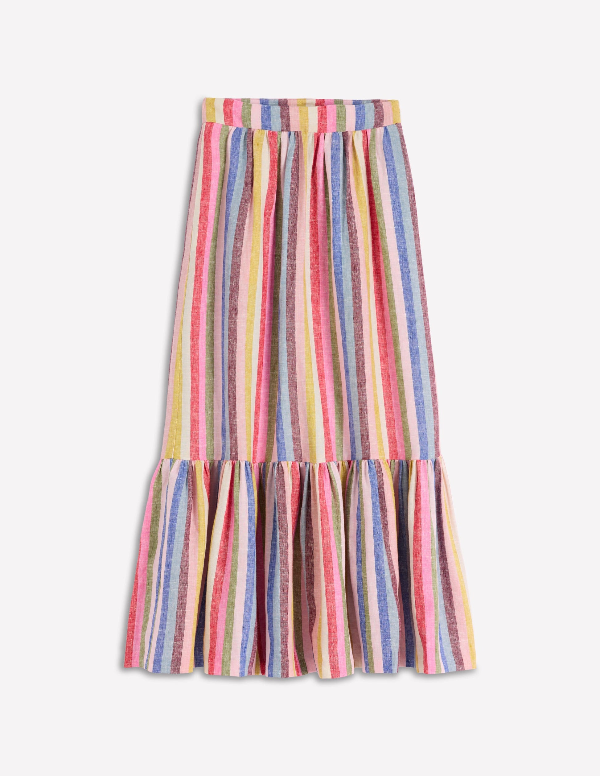 Abigail Linen Maxi Skirt-Multi Stripe-6