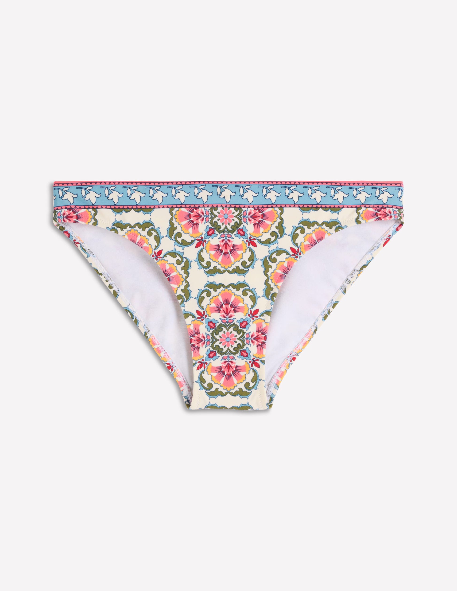 Classic Bikini Bottoms-Pink, Ornamental Trellis-5