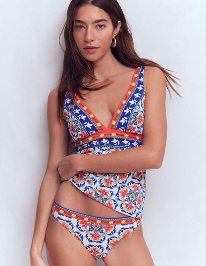 Porto Tankini Top-Multi, Ornamental Trellis-1