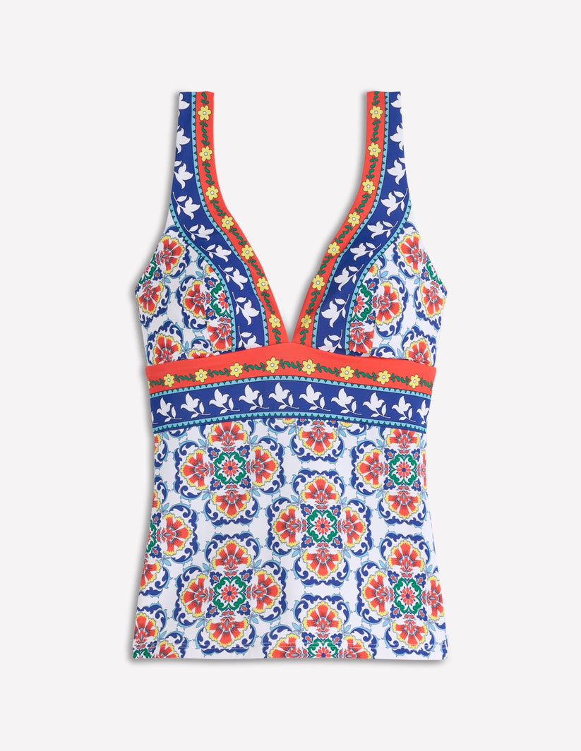 Porto Tankini Top - Multi, Ornamental Trellis | Boden USA