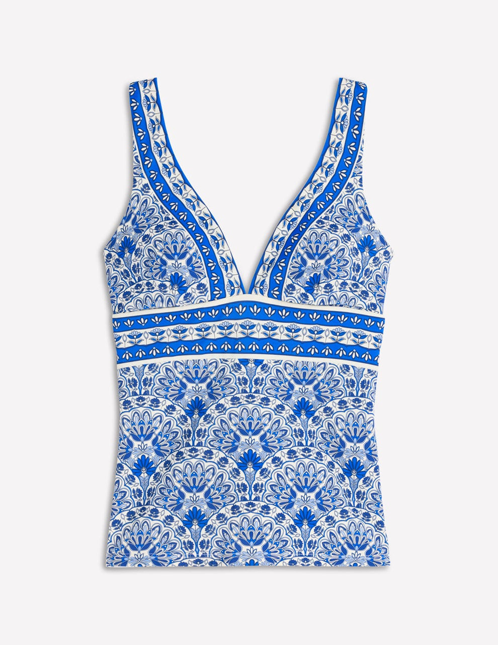 Porto Tankini Top - Blue, Elaborate Terrace | Boden USA
