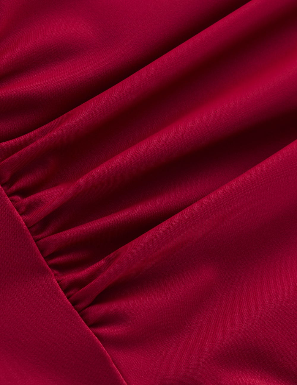 Kythira Ruched Bikini Bottoms-Merida Red-6