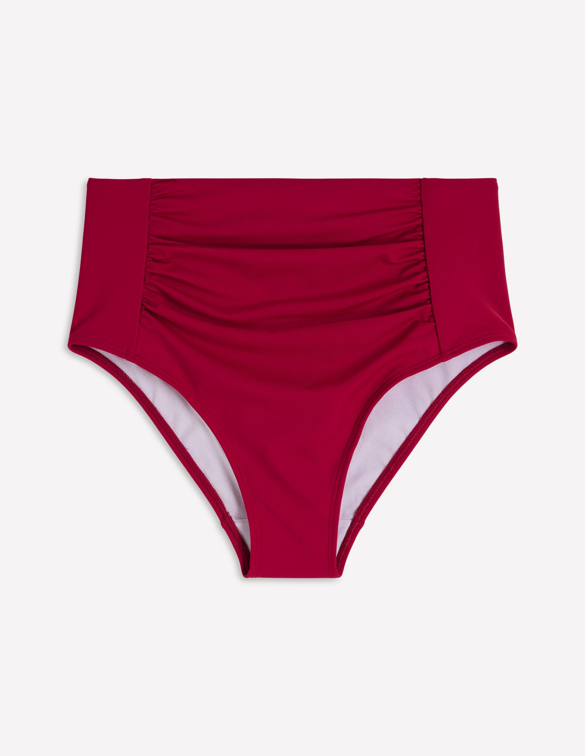 Kythira Ruched Bikini Bottoms-Merida Red-5