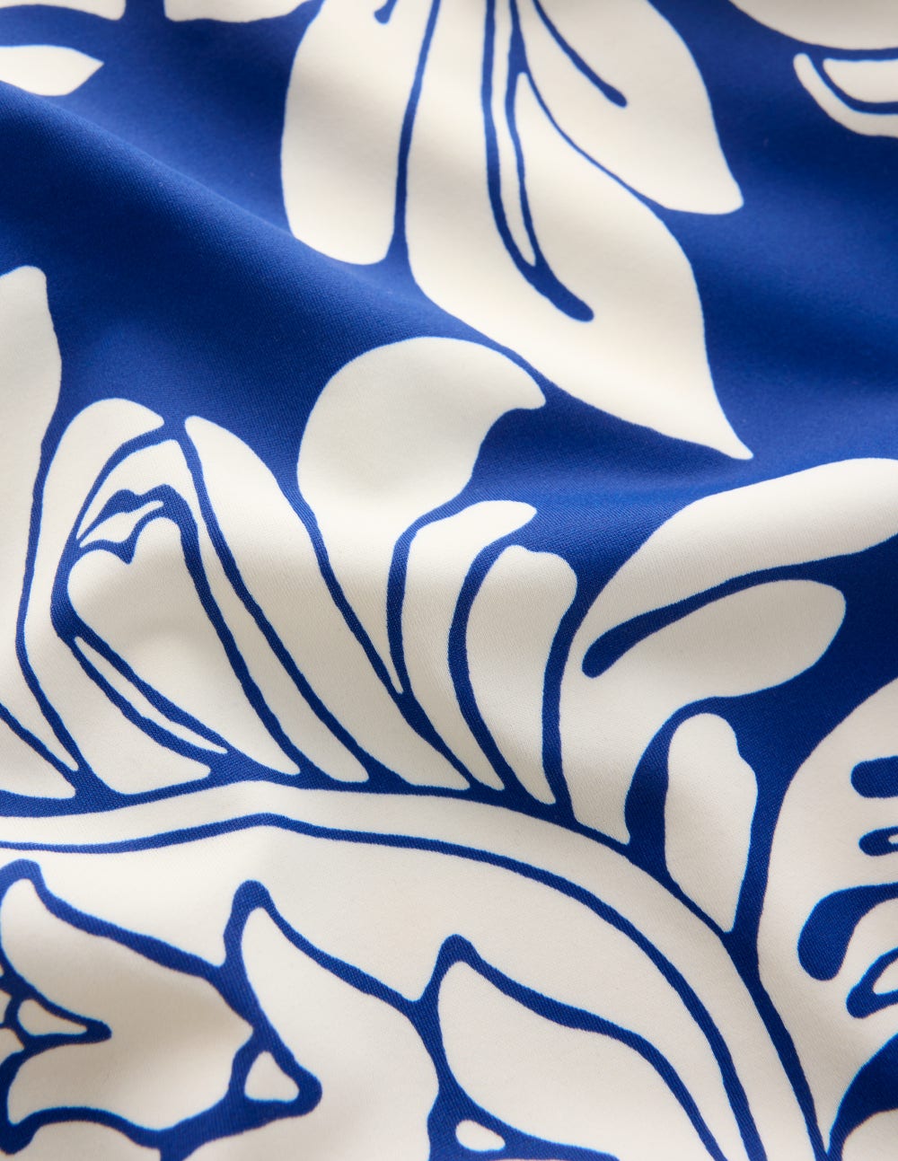 Paros Bandeau Swimsuit-Blue Botanical Flourish-6